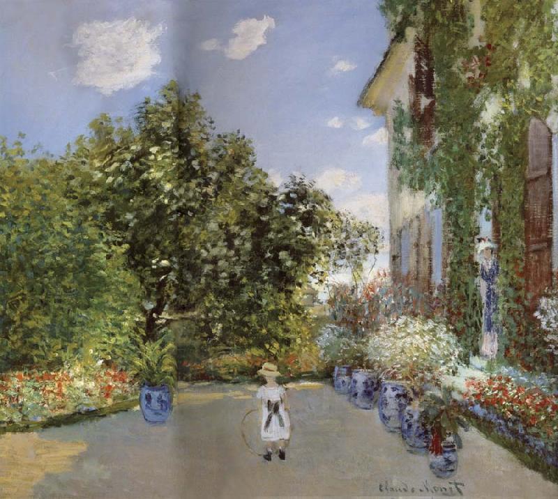 Claude Monet The Artist-s House at Argenteuil china oil painting image